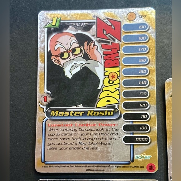 Dragonball Z TCG 2002 - Master Roshi Holographic Cards 1-3 - Picture 2 of 5